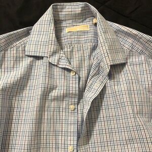 Michael Kors button down striped dress shirt men
